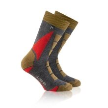 Rohner Hiking Sock Back-Country (Merino Wool Blend) khaki/grey - 1 Pair