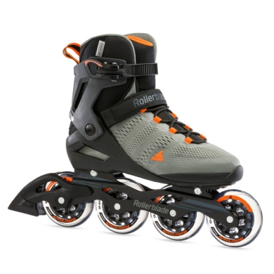 Rollerblade Inline Skates Sirio 90 (Wheels: 90mm/84A, Bearings: SG7) grey/orange Men