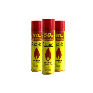 Rsonic Butane Lighter Gas 250ml+50ml - 1 Bottle