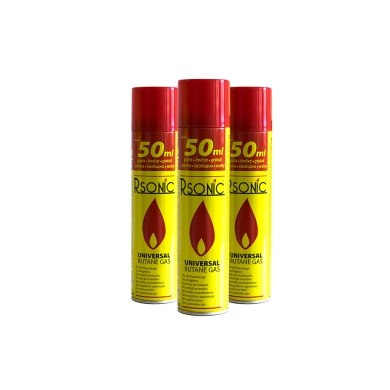 Rsonic Butane Lighter Gas 250ml+50ml - 1 Bottle