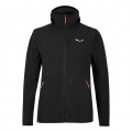 Salewa Fleece Jacket Nuvolo with Hood (warm, breathable) black Men