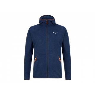 Salewa Fleece Jacket Nuvolo with Hood (warm, breathable) dark blue Men