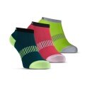 Salming Running Sock Ankle Performance blue-green/neon yellow/red - 3 pairs