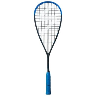 Salming Squash racket Cannone 147g/very head heavy black/cyan - strung -