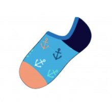 Happy Socks Daily Sock No Show Anchor Blue - 1 Pair