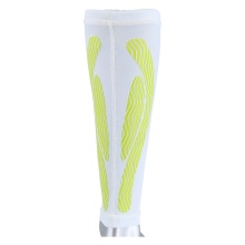 Select Calf Warmers Compression white/lime 2-pack Men