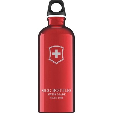 SIGG Drinking Bottle Swiss Emblem 600ml red