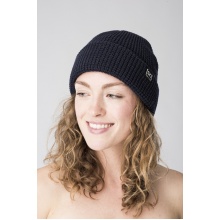 super natural Winter hat City Beanie (Merino wool, ideal thermoregulation) dark blue - 1 piece