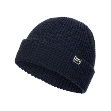 super natural Winter hat City Beanie (Merino wool, ideal thermoregulation) dark blue - 1 piece