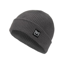 super natural Winter hat Merino Basic Beanie (Merino wool, ideal warmth protection) silver grey - 1 piece