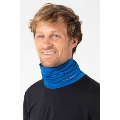 super natural Multifunctional Neckwarmer Wanderlust Neckwarmer (casual Merino Neckwarmer) blue - 1 piece