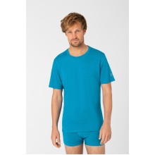 super natural Tshirt Base 140g - Merino wool - Underwear material blue Men