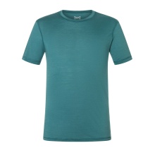 super natural Tshirt Base 140g - Merino wool - Underwear Hydro Melange blue-green Men