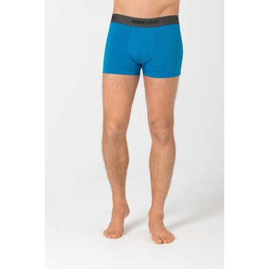 super natural Boxershort Base Mid 175g - Merino Wool - Underwear Light Blue Men