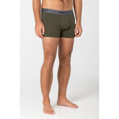 super natural Boxershort Base Mid 175g - Merino Wool - Underwear Olive Green Men