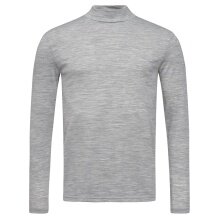 super natural Long Sleeve Base 175g Turtle Neck - Merino Wool - Underwear grey Men