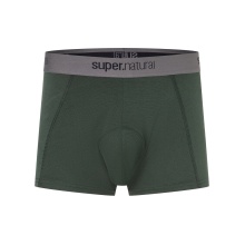 super natural Boxershort Bike Merino Unstoppable Padded (ergonomic seat pad) dark green Men