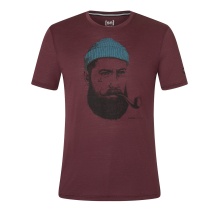 super natural Casual T-shirt Graphic Sailor - Merino blend - burgundy Men