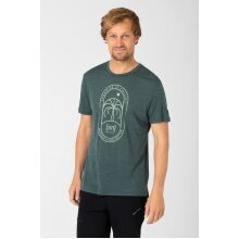 super natural Casual T-shirt Graphic Paradise - Merino blend - urban chic green Men