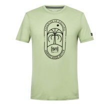 super natural Leisure T-shirt Graphic Paradise - Merino Wool Blend - light green Men