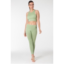 super natural Sports Tights Super Tights (Merino wool, soft comfort, breathable) fitted light green ladies