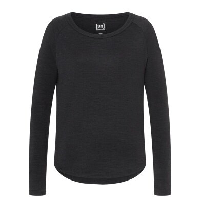 super natural Pullover Essential Crew (Merino wool) black Women