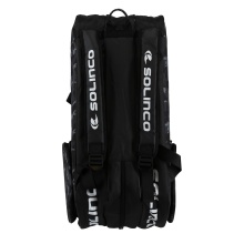 Solinco Racketbag Tour Team Camo (Racket bag, 3 main compartments, thermal compartment, shoe compartment) black 15-pack