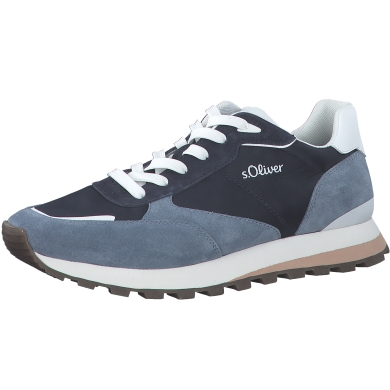 s.Oliver Sneaker 5-13667-20-805 with Soft Foam - Leather - 2023 navy blue Men