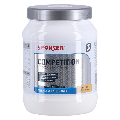 Sponser Sports Drink Energy Competition (acid-free, hypotonic) Orange 1000g Can