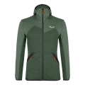 Salewa Trekking Fleece Jacket with Hood Puez Melange Polarlite dark green melange Men