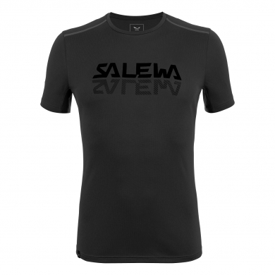 Salewa Outdoor Functional T-shirt Graphic Dry (quick-drying, 2-way stretch) Short Sleeve Black Men