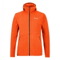 Salewa Fleece Jacket Nuvolo with Hood (warm, breathable) orange Men