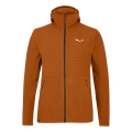 Salewa Fleece Jacket Nuvolo with Hood (warm, breathable) autumnal orange Men