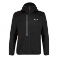 Salewa Hybrid Jacket Fedaia AlpineWool (warm, hybrid jacket made of wool blend fabric with hood) black Men