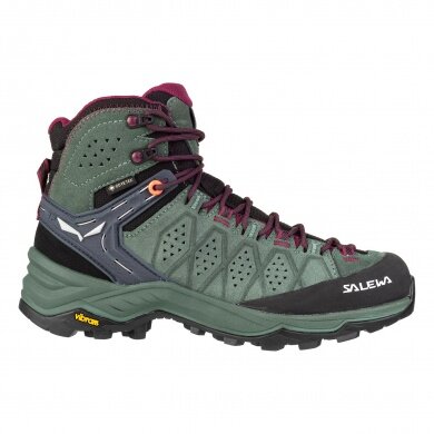 Salewa Hiking Shoes WS Alp Trainer 2 Mid GTX (Alpine, waterproof) green Women