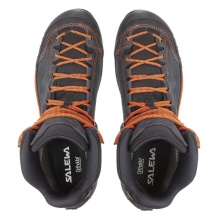 Salewa Hiking Shoes Mtn Trainer Mid GTX (Trekking, waterproof) asphalt grey/orange Men