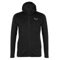 Salewa Hybrid Fleece Jacket Nuvolo Alpinewool with Hood (4-way stretch, warm, breathable) black Men