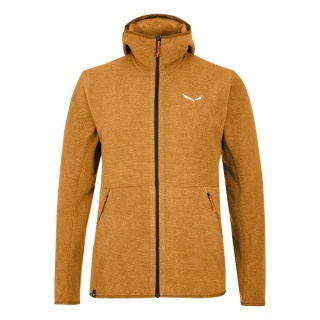 Salewa Fleece Jacket Nuvolo with Hood (warm, breathable) gold/brown Men