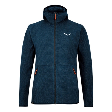 Salewa Fleece Jacket Nuvolo with Hood (warm, breathable) denim blue Men