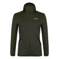 Salewa Trekking Fleece Jacket with Hood Puez Melange Polarlite Olive Green Men