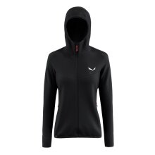 Salewa Trekking Fleece Jacket Puez Waffle Hybrid Polarlite (with hood, quick-drying) black ladies