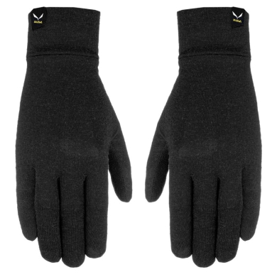 Salewa Liner Glove Ortles Cristallo (warm and breathable) - black