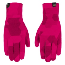 Salewa Liner Glove Ortles Cristallo (warm and breathable) - pink/camou