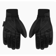 Salewa Softshell Gloves Ortles Dst (Leather Palm, Durable, Breathable) Black Men