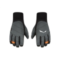 Salewa Winter Gloves Ortles Twr - warm, windproof and breathable - black/grey Men