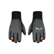 Salewa Winter Gloves Ortles Twr - warm, windproof and breathable - black/grey Men