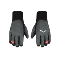 Salewa Winter Gloves Ortles Twr - warm, windproof and breathable - black/grey Women