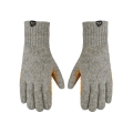 Salewa Wool Gloves (Full Leather Palm) Walk Wool - breathable, warm, 100% wool - grey/yellow Men/Women