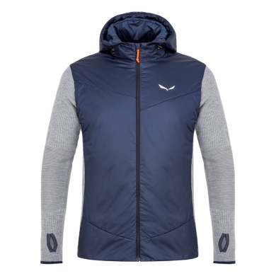 Salewa Hybrid Jacket Fanes Engineered Merino Hybrid (warm, windproof) navy blue/grey Men