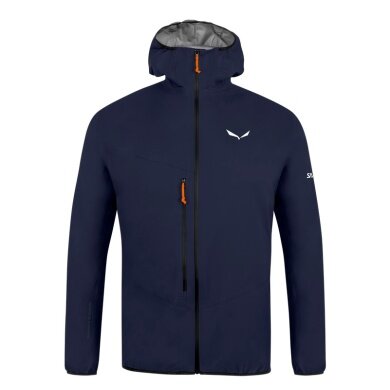 Salewa Softshell Jacket Agner 2 3L Powertex (windproof, waterproof, compressible) navy blue Men